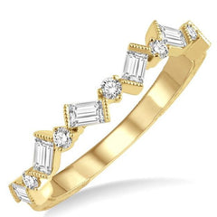 Parkplace Jewelers Scatter Zig-Zag Baguette Diamond Fashion Band 30533PPFGYG
