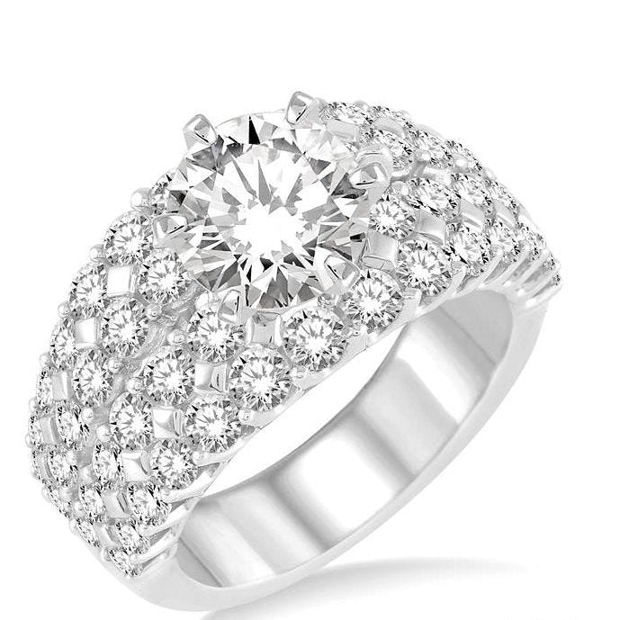 Parkplace Jewelers Round Shape Semi-Mount Diamond Engagement Ring 201A0PPFRWG-SM-2.50