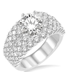 Parkplace Jewelers Round Shape Semi-Mount Diamond Engagement Ring 201A0PPFRWG-SM-2.50