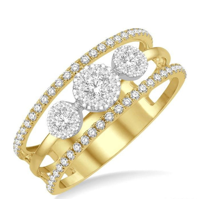 Parkplace Jewelers Round Shape Past Present & Future Lovebright Diamond Ring 376N3PPFGYW