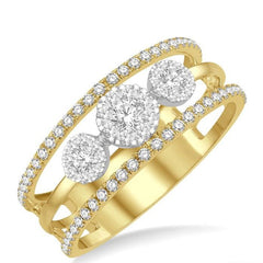 Parkplace Jewelers Round Shape Past Present & Future Lovebright Diamond Ring 376N3PPFGYW