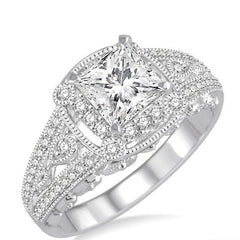 Parkplace Jewelers Princess Shape Diamond Engagement Ring 266D2PPFHWG-LE