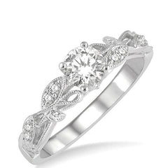 Parkplace Jewelers Round Shape Diamond Engagement Ring 208J5PPFHWG-LE