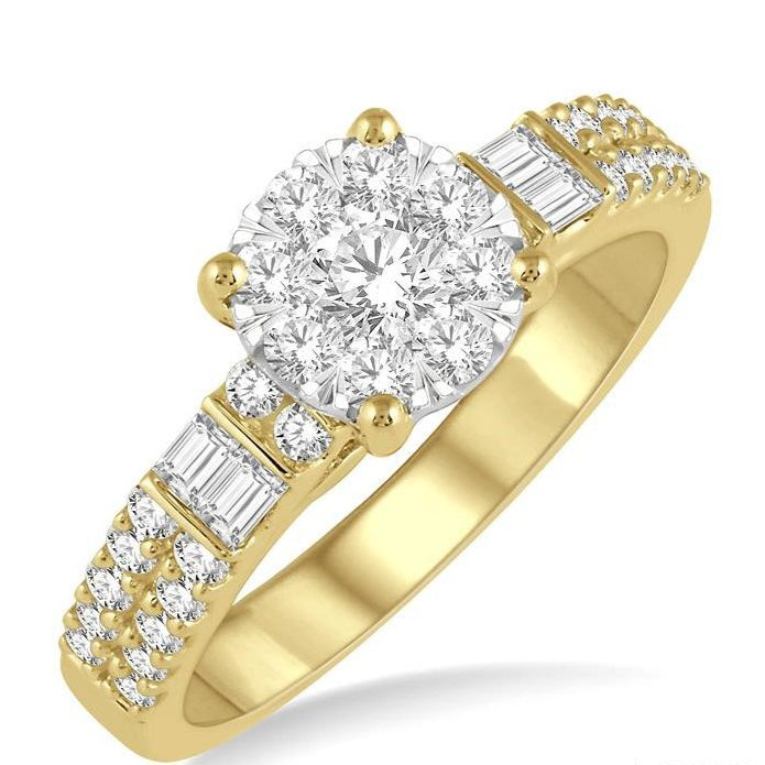 Parkplace Jewelers Round Shape Lovebright Diamond Ring 141E2PPFGYW