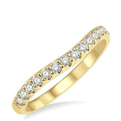Parkplace Jewelers Curved Diamond Wedding Band 30345PPFGYG
