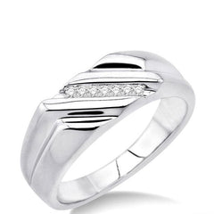 Parkplace Jewelers Silver Men'S Diamond Ring 87629PPSSSLRG