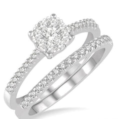 Parkplace Jewelers Round Shape Lovebright Diamond Wedding Set 150C3PPFVWG-WS