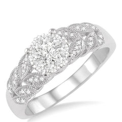 Parkplace Jewelers Round Shape Lovebright Diamond Ring 34145PPFNWG