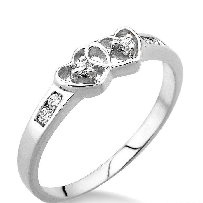 Parkplace Jewelers Twin Heart Shape Diamond Fashion Ring 10528PPTXW