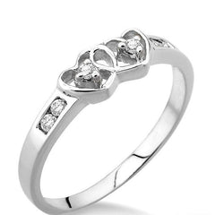 Parkplace Jewelers Twin Heart Shape Diamond Fashion Ring 10528PPTXW