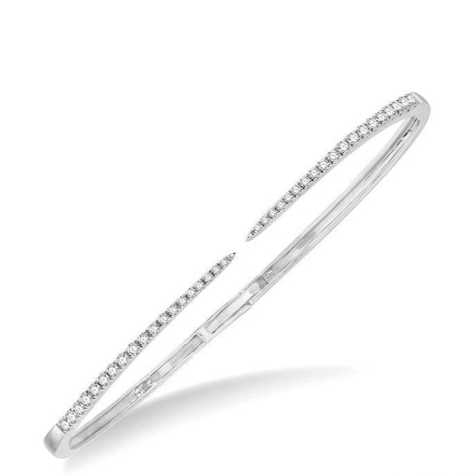Parkplace Jewelers Claw Cuff Diamond Open Bangle 796D3PPFGWG