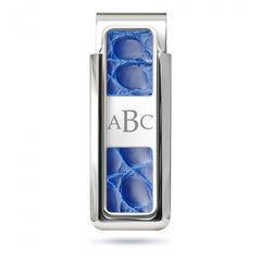 MClip Rodeo Dark Blue Alligator 2 Pocket Money Clip RO-PRP-DBAL-2P