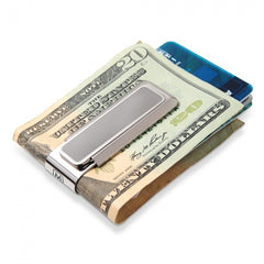 MClip Stainless Brushed With Polished Border Money Clip SS-BSS-BRPB
