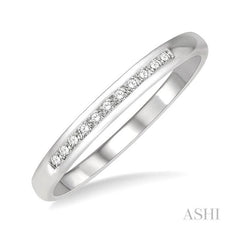 ASHI 11 Stone Channel Set Diamond Wedding Band 33318PPFGWG