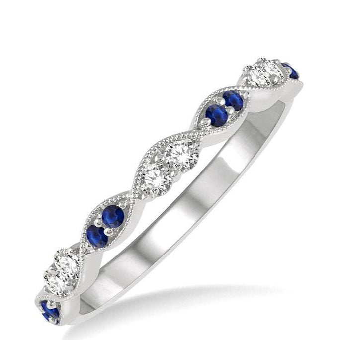Parkplace Jewelers Alternate Gemstone & Diamond Band 46407PPFHSPWG