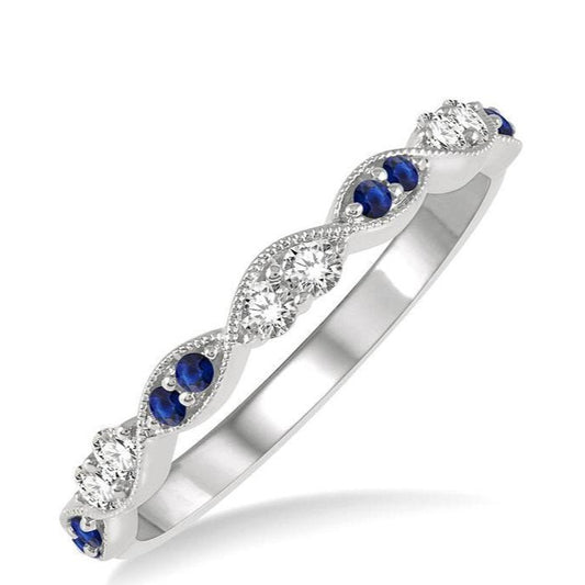 Parkplace Jewelers Alternate Gemstone & Diamond Band 46407PPFHSPWG