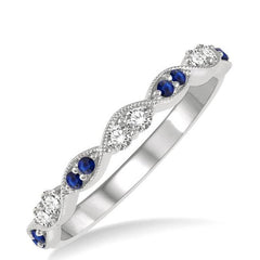 Parkplace Jewelers Alternate Gemstone & Diamond Band 46407PPFHSPWG