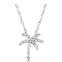 Parkplace Jewelers Palm Tree Petite Diamond Fashion Pendant 645B8PPTSPDWG
