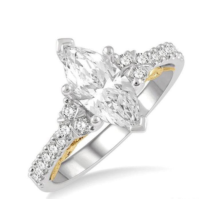 Parkplace Jewelers Marquise Shape Semi-Mount Diamond Engagement Ring 205J5PPFHWY-SM-MQ