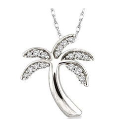 Parkplace Jewelers Palm Tree Diamond Fashion Pendant 63798PPTSPDWG