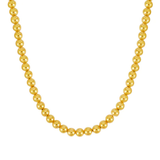 Yellow Gold Polished Polished Bead Chain Bracelet