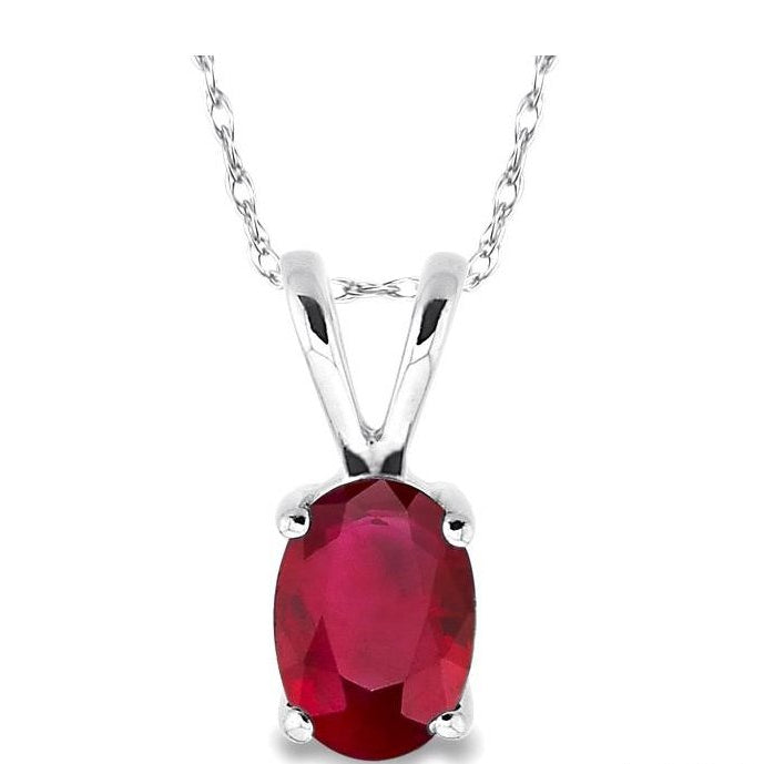Parkplace Jewelers Oval Shape Gemstone Solitaire Pendant 57129PPF@PDRBWG