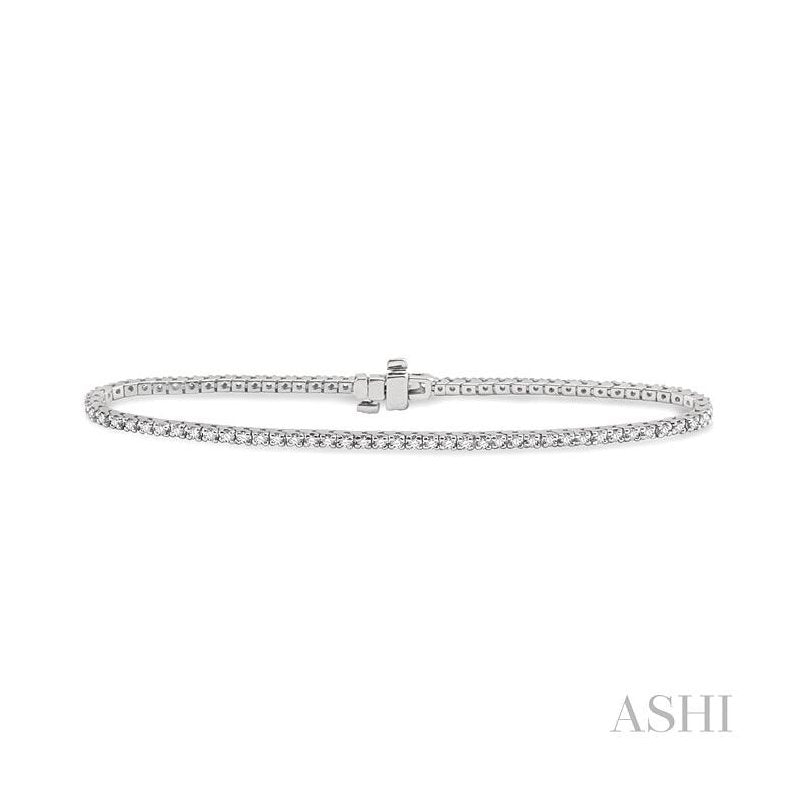 ASHI Diamond Tennis Bracelet 70161PPFGWG