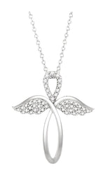 Parkplace Jewelers Angel Wings Cross Diamond Pendant 956B8PPTSPDWG
