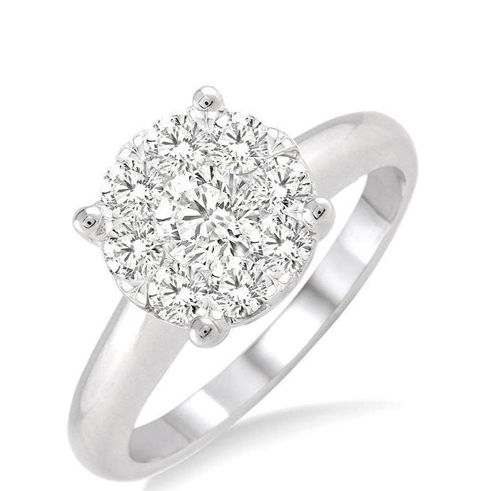Parkplace Jewelers Round Shape Lovebright Essential Diamond Engagement Ring 13241PPFVWG