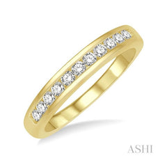 ASHI 11 Stone Channel Set Diamond Wedding Band 33315PPFGYG