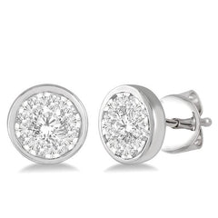 Parkplace Jewelers Round Shape Lovebright Essential Diamond Stud Earrings 921B3PPFGERWG