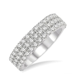 Parkplace Jewelers Three Row Diamond Wedding Band 304E0PPFHWG-1.25