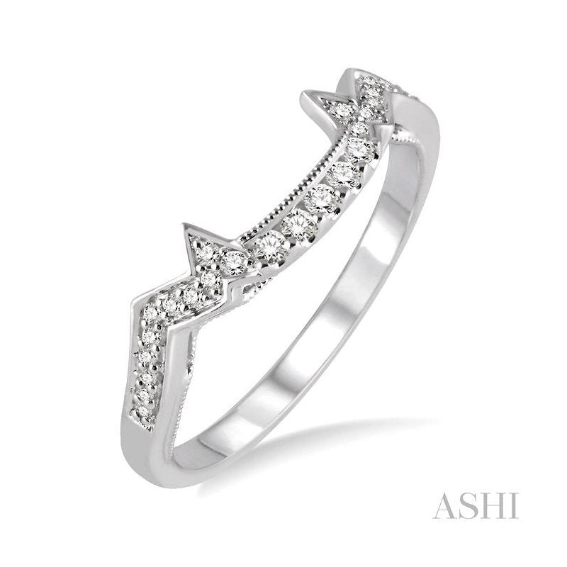 ASHI Diamond Wedding Band 15838PPFHWG-WB