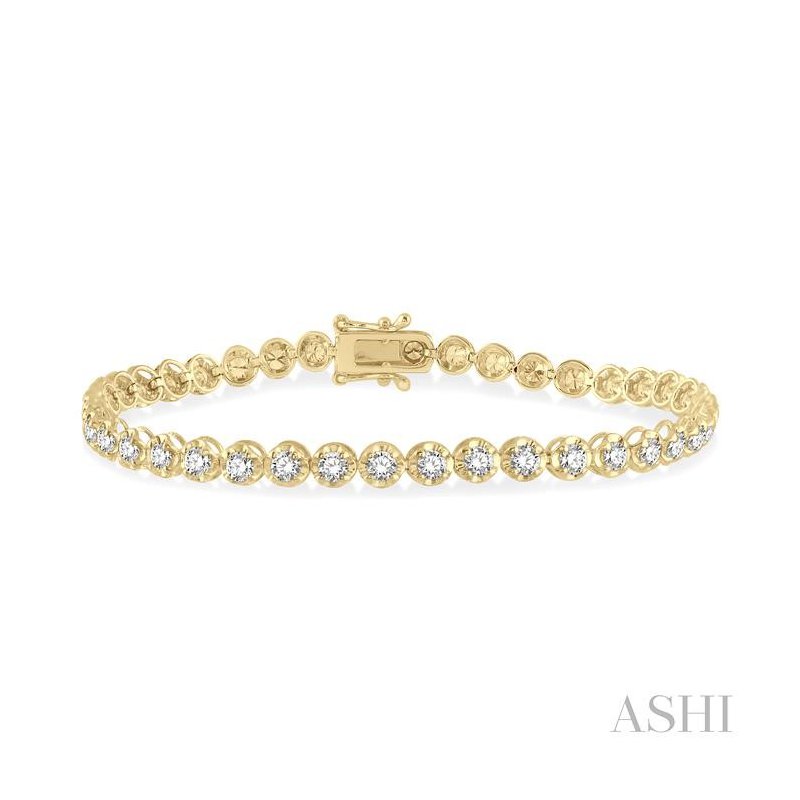 ASHI Illusion Diamond Tennis Bracelet 70253PPFGYG