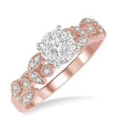 Parkplace Jewelers Round Shape Lovebright Diamond Engagement Ring 15394PPFHPW-LE