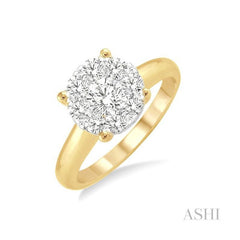 ASHI Round Shape Lovebright Essential Diamond Ring 36905PPFGYW