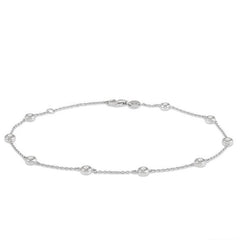 Parkplace Jewelers Diamond Station Chain Bracelet 700CHPPFGWG