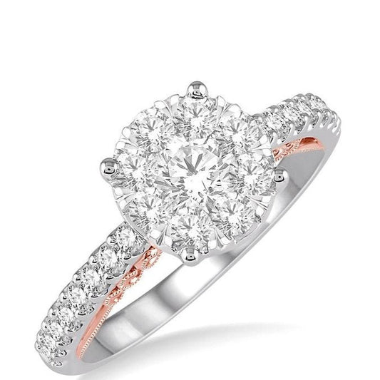Parkplace Jewelers Round Shape Lovebright Diamond Engagement Ring 122F1PPFVWP