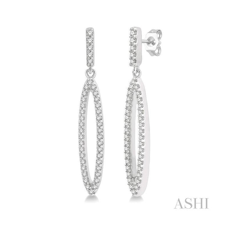 ASHI Diamond Fashion Long Earrings 662E6PPFHERWG