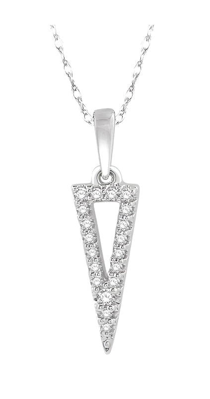 Parkplace Jewelers Triangle Diamond Fashion Pendant 629A8PPTSPDWG