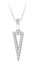 Parkplace Jewelers Triangle Diamond Fashion Pendant 629A8PPTSPDWG