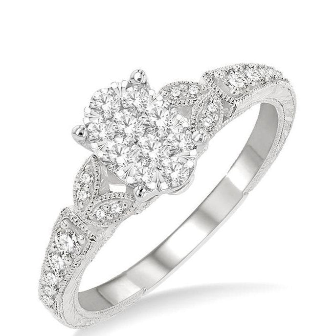 Parkplace Jewelers Oval Shape Lovebright Diamond Engagement Ring 129G3PPFHWG