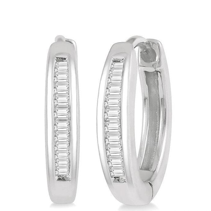 Parkplace Jewelers Petite Diamond Huggie Fashion Earrings 663V8PPTXERWG