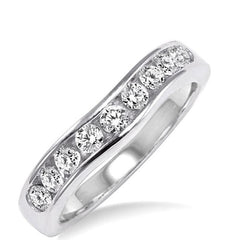 Parkplace Jewelers Channel Set Curved Diamond Wedding Band 31143PPFCW