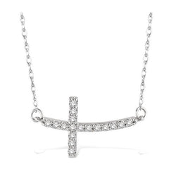 Parkplace Jewelers Sideway Cross Diamond Pendant 95767PPTXPDWG