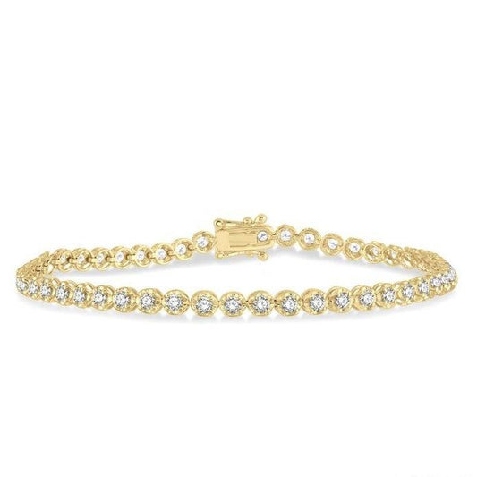 Parkplace Jewelers Illusion Diamond Tennis Bracelet 70252PPFGYG