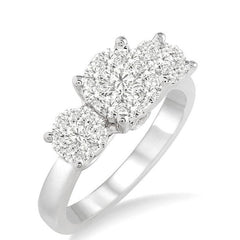 Parkplace Jewelers Round Shape Past Present & Future Lovebright Essential Diamond Engagement Ring 159E1PPFVWG