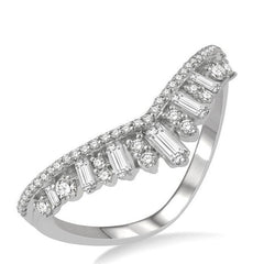 Parkplace Jewelers Chevron Baguette Diamond Fashion Ring 331E3PPFHWG