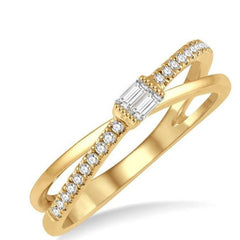 Parkplace Jewelers Criss Cross Baguette Diamond Fashion Ring 364D8PPFGYG