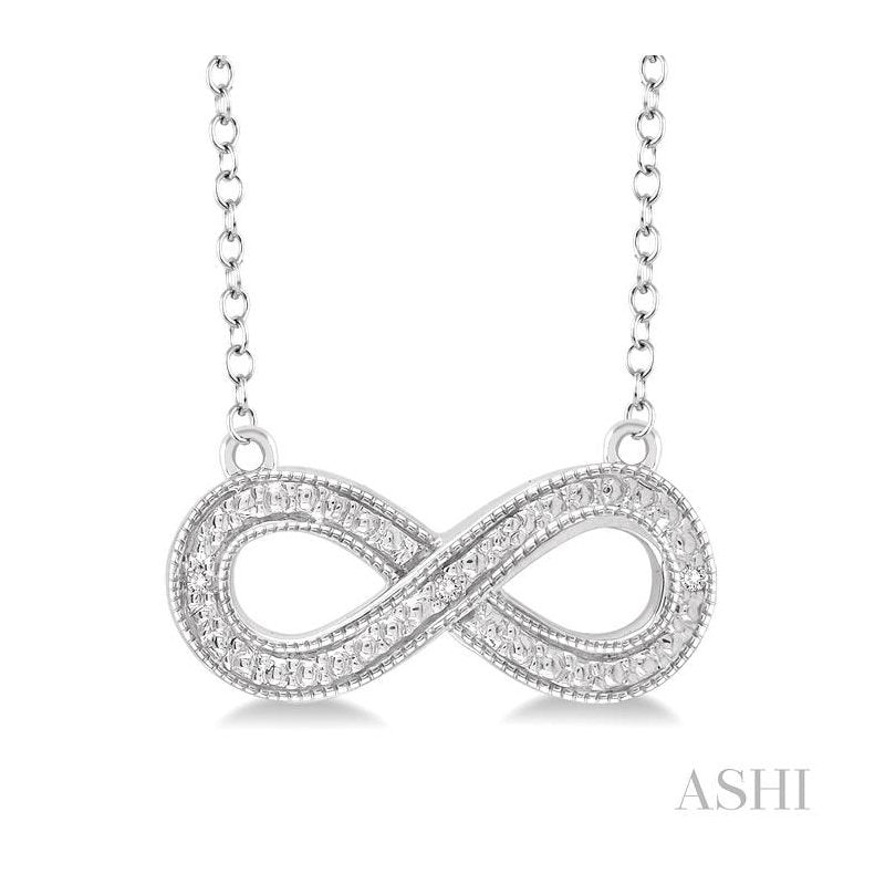 ASHI Silver Infinity Diamond Fashion Pendant 87169PPSSSLPD